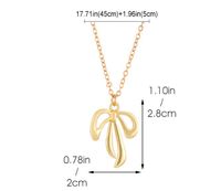 IG Style Bow Knot Alloy Plating Women's Pendant Necklace main image 2