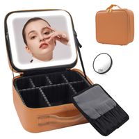 Classic Style Solid Color Pu Leather Square Makeup Bags sku image 29
