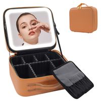 Classic Style Solid Color Pu Leather Square Makeup Bags sku image 9