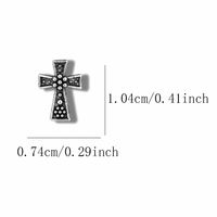 Gothic Pentagram Cross Heart Shape Zinc Alloy Nail Decoration Accessories 1 Set 120 Pieces Per Pack main image 2