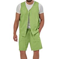 Männer Einfarbig Shorts-Sets Herren Bekleidung main image 5