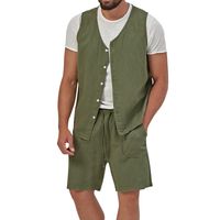 Männer Einfarbig Shorts-Sets Herren Bekleidung main image 3