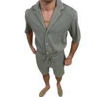 Men's Solid Color Printing Shorts Sets Men's Clothing main image 5