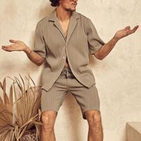 Men's Solid Color Printing Shorts Sets Men's Clothing main image 4