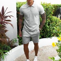 Men's Solid Color Shorts Sets Men's Clothing main image 6