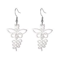 1 Paire Décontractée Style Simple Oiseau Cerf Placage Acier Inoxydable Boucles D'oreilles sku image 8