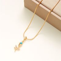 Casual Simple Style Tulip Alloy Plating Women's Pendant Necklace 1 Piece main image 5