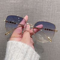 Streetwear Gradient Color Ac Cat Eye Full Frame Women's Sunglasses sku image 5