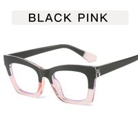 Simple Style Marble Color Block Ac Square Full Frame Optical Glasses sku image 2