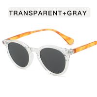 Simple Style Solid Color Ac Round Frame Full Frame Women's Sunglasses sku image 10