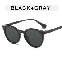 Simple Style Solid Color Ac Round Frame Full Frame Women's Sunglasses sku image 6
