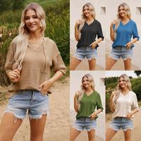 Streetwear Solid Color Sweaters & Cardigans Viscose Knitwear Tops main image 1