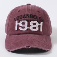 Unisex Casual Fitness Hip-Hop Letter Number Sewing Patch Curved Eaves Baseball Cap sku image 4