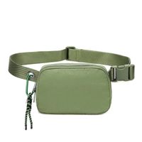 Unisex Basic Solid Color Nylon Waterproof Waist Bags sku image 7