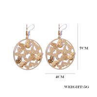 1 Pair Elegant Sexy Butterfly Plating Hollow Out Iron Gold Plated Drop Earrings main image 2