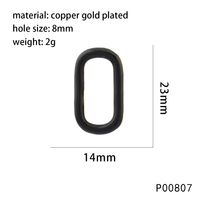 1 Piece 14*23mm Hole 6~9.9mm Copper 18K Gold Plated Oval Polished Pendant sku image 6