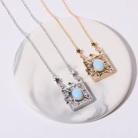 Copper Gold Plated Silver Plated Casual Simple Style Plating Star Pendant Necklace main image 1