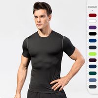 Hommes Couleur Unie T-Shirt Vêtements Pour Hommes main image 1