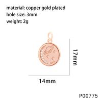 1 Piece 14*17mm 25*25mm Hole 3~3.9mm Copper Zircon 18K Gold Plated Star Heart Shape Polished Pendant sku image 2