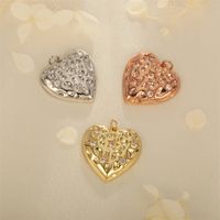 1 Piece 14*17mm 25*25mm Hole 3~3.9mm Copper Zircon 18K Gold Plated Star Heart Shape Polished Pendant main image 10