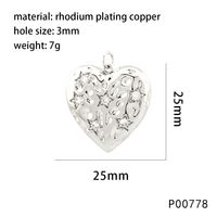 1 Piece 14*17mm 25*25mm Hole 3~3.9mm Copper Zircon 18K Gold Plated Star Heart Shape Polished Pendant main image 6