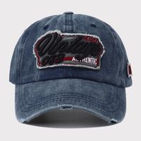 Unisex Casual Hip-Hop Retro Letter Patch Curved Eaves Baseball Cap sku image 1