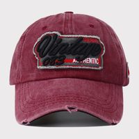 Unisex Casual Hip-Hop Retro Letter Patch Curved Eaves Baseball Cap sku image 2