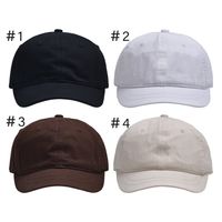 Unisex Simple Style Sports Solid Color Curved Eaves Baseball Cap main image 5