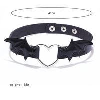 Gothic Sexy Wings Pu Leather Alloy Women's Bracelets Necklace sku image 5
