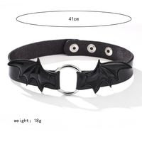 Gothic Sexy Wings Pu Leather Alloy Women's Bracelets Necklace sku image 7