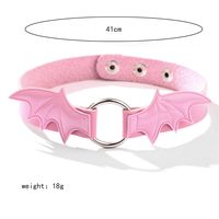 Gothic Sexy Wings Pu Leather Alloy Women's Bracelets Necklace sku image 8