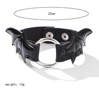 Gothic Sexy Wings Pu Leather Alloy Women's Bracelets Necklace sku image 3