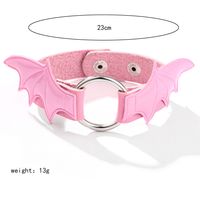 Gothic Sexy Wings Pu Leather Alloy Women's Bracelets Necklace sku image 4