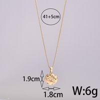 Titanium Steel 18K Gold Plated Simple Style Sunflower Pendant Necklace main image 2