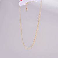 Titanium Steel 18K Gold Plated Simple Style Geometric Necklace main image 3