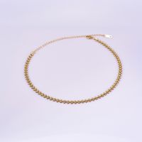 Titan Stahl 18 Karat Vergoldet Einfacher Stil Geometrisch Halskette main image 4