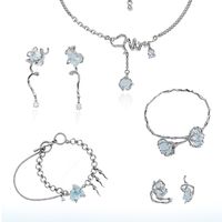 Elegant Einfacher Stil Geometrisch Legierung Irregulär Frau Armbänder Ohrringe Halskette main image 7