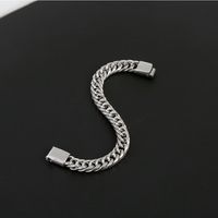 Hip-Hop Rock Solid Color Stainless Steel Magnetic Men's Bracelets sku image 1