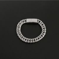 Hip-Hop Rock Solid Color Stainless Steel Magnetic Men's Bracelets main image 2