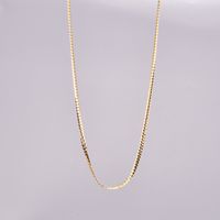Titanium Steel 18K Gold Plated Simple Style Solid Color Necklace main image 3