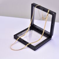 Acero Titanio Chapados en oro de 18k Estilo Simple Color Sólido Collar main image 1