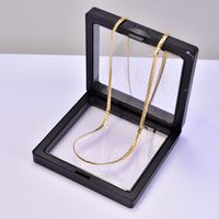 Titanium Steel 18K Gold Plated Simple Style Solid Color Necklace main image 7