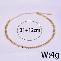 Titanium Steel 18K Gold Plated Simple Style Geometric Necklace main image 2