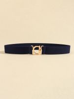 Casual Simple Style Geometric Alloy Elastic Band Women's Woven Belts main image 4