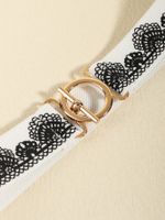 Casual Simple Style Geometric Alloy Elastic Band Women's Woven Belts main image 8