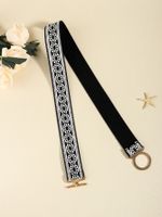 Casual Simple Style Geometric Alloy Elastic Band Women's Woven Belts main image 10