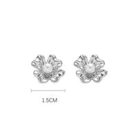 Elegant Einfacher Stil Blume Legierung Kupfer Überzug Frau Ohrringe Halskette sku image 1