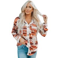 Women's Blouse Long Sleeve Blouses Patchwork Fashion Solid Color sku image 11