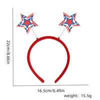 Women's IG Style Simple Style National Flag Star Plastic Hair Band Party Headpieces sku image 1