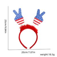 Women's IG Style Simple Style National Flag Star Plastic Hair Band Party Headpieces sku image 3